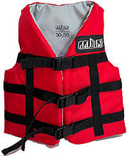 Рятувальний жилет Юніор 30-50 кг червоний для дітей безпечний і міцний з міцної тканини для водних видів спорту