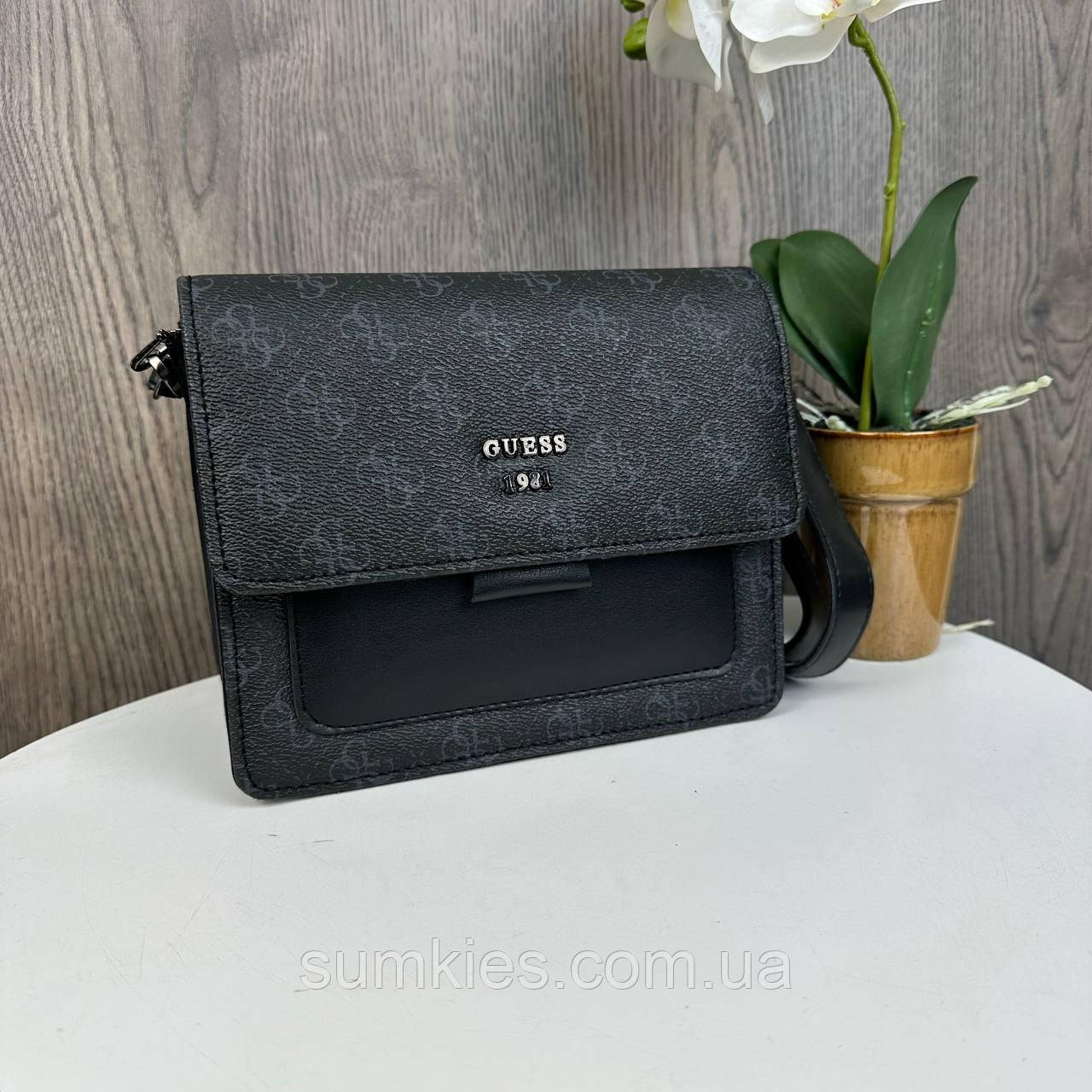 Якісні міні сумочка стиль Guess, маленька сумка клатч на плече Гесс, фото 1