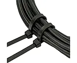 Стяжка нейлонова 4х150 мм, чорна, фото 5