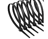 Стяжка нейлонова 4х300 мм, чорна, фото 6