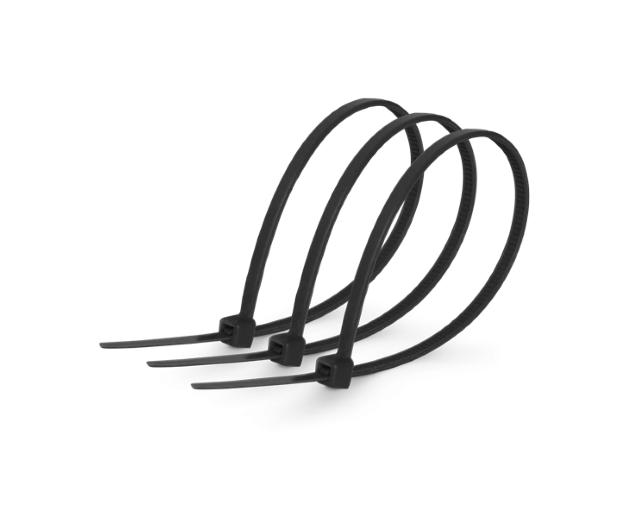 Стяжка нейлонова 4х200 мм, чорна, фото 1