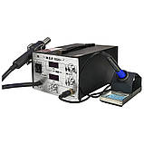 Паяльна станція WEP 952D+ компресорна, фен, паяльник, фото 2