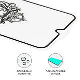 Захисне скло для Samsung A515/A536 A51/A53 Full Glue Lion (0.3 мм, 2.5D, чорне), фото 2