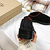 Зимові жіночі UGG Tasman Platform Black Чорні Взуття УГГІ Тасман низькі на платформі замша теплий щільний хутро, фото 3