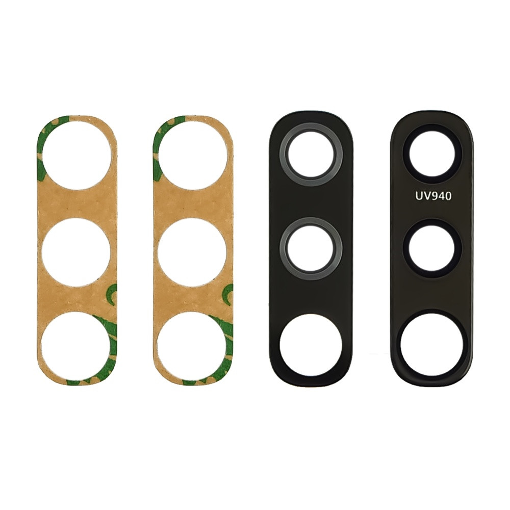 Скло камери для Samsung A705 Galaxy A70 (2019) із синьою рамкою, фото 1