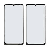 Скло тачскрина з OCA-плівкою для Samsung A125 Galaxy A12 (2020) чорне з олеофобним покриттям, загартоване