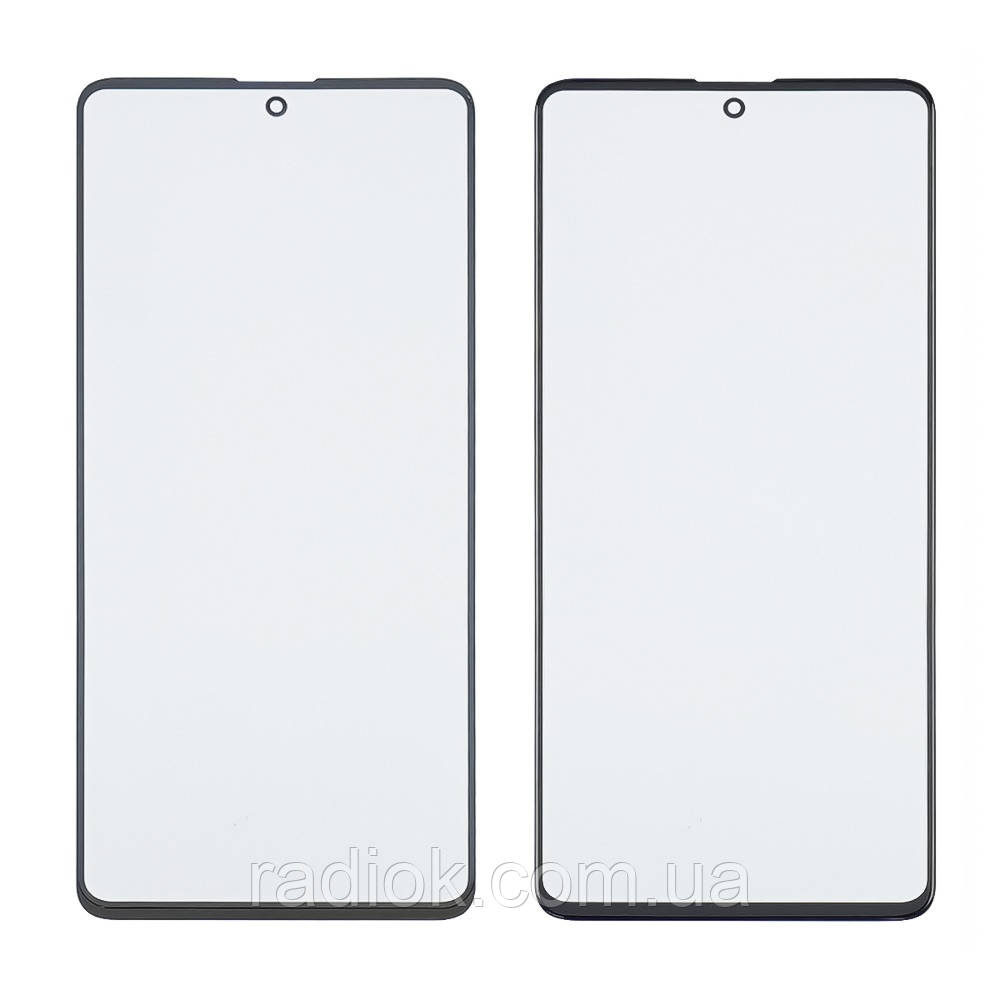 Скло тачскрина з OCA плівкою для Samsung A715/M515/G770 Galaxy A71 (2020)/M51 (2020)/S10 Lite чорне с, фото 1