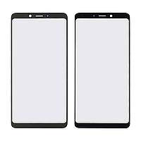 Скло тачскрину з OCA-плівкою для Samsung A920 Galaxy A9 (2018) чорне з олеофобним покриттям, загартоване