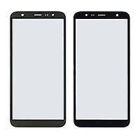 Скло тачскрину з OCA-плівкою для Samsung J415/J610 Galaxy J4 Plus/J6 Plus (2018) чорне з олеофобним