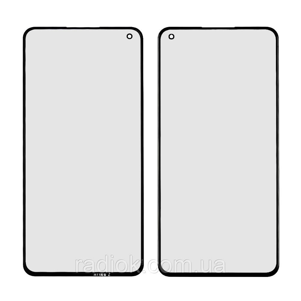 Скло тачскрину з OCA-плівкою для Xiaomi Mi 11 Lite чорне з олеофобним покриттям, загартоване