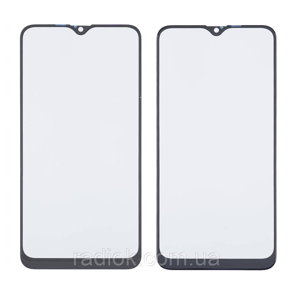 Скло тачскрина з OCA-плівкою для Oppo A5s/A7/A12 (2020)/Realme 3 чорне з олеофобним покриттям, загартоване, фото 1