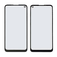 Скло тачскрина з OCA плівкою для Samsung A115/M115 Galaxy A11 (2020)/M11 (2020) чорне з олеофобним