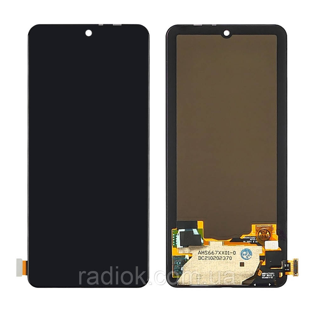 Дисплей для Xiaomi Poco F3/Redmi K40 з чорним тачскрином OLED