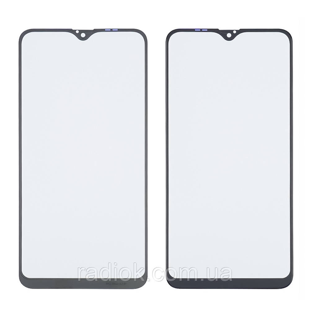 Скло тачскрину з OCA-плівкою для Samsung A105 Galaxy A10 (2019) чорне з олеофобним покриттям, загартоване, фото 1