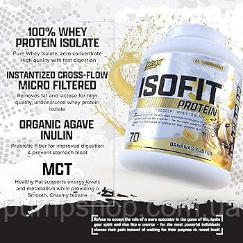 Сироватковий ізолят Nutrex IsoFit 2310 г (70 порц.), фото 3