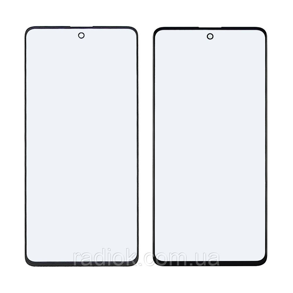 Скло тачскрину з OCA-плівкою для Samsung A515 Galaxy A51 (2020) чорне з олеофобним покриттям, загартоване, фото 1