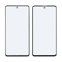 Скло тачскрину з OCA-плівкою для Samsung A515 Galaxy A51 (2020) чорне з олеофобним покриттям, загартоване