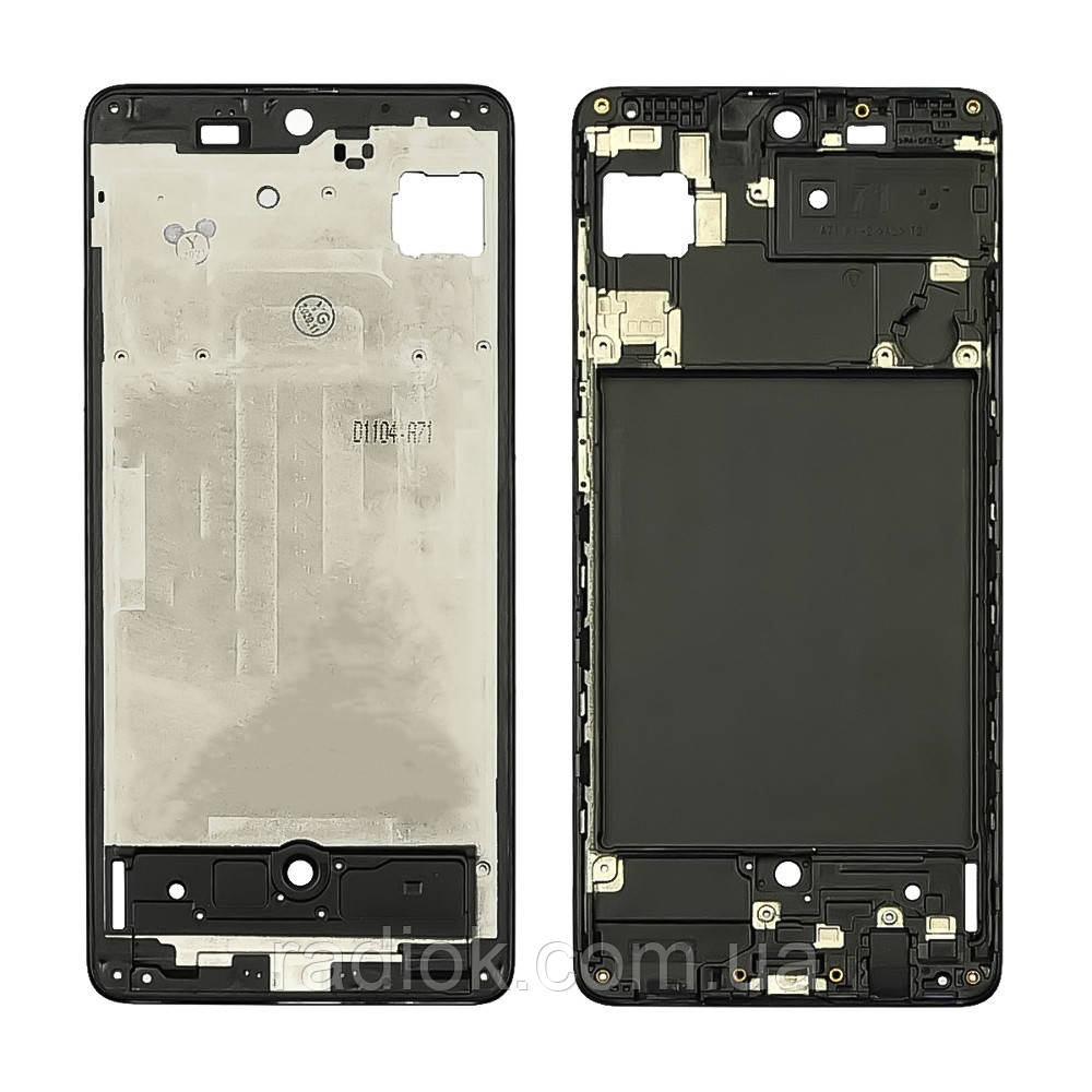 Дисплейна рамка для Samsung A715 Galaxy A71 чорна