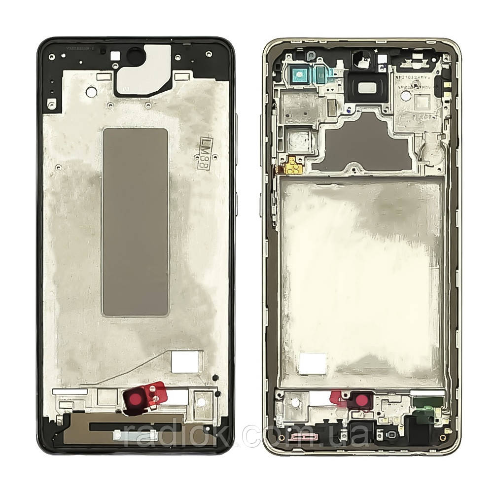 Дисплейна рамка для Samsung A725 Galaxy A72 (2021) 4G Awesome White срібляста
