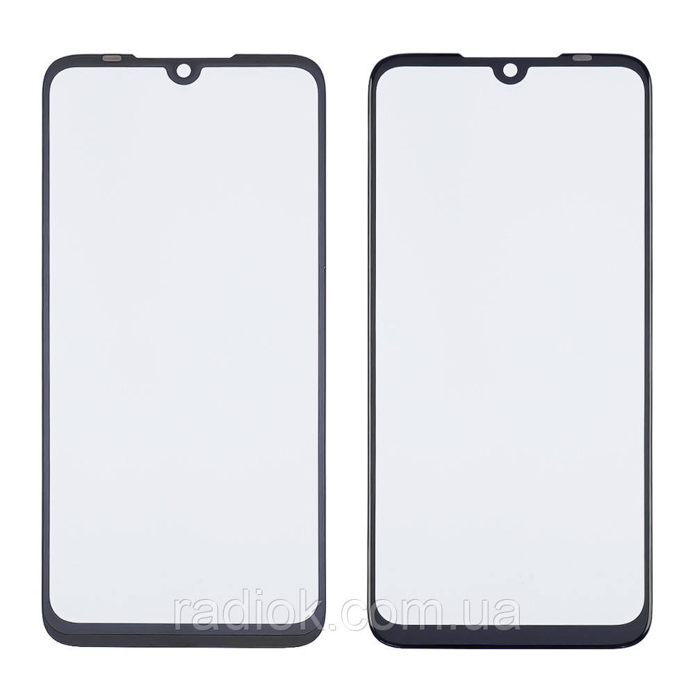 Скло тачскрину з OCA-плівкою для Xiaomi Redmi Note 7/ Note 7 Pro чорне з олеофобним покриттям, загартоване, фото 1