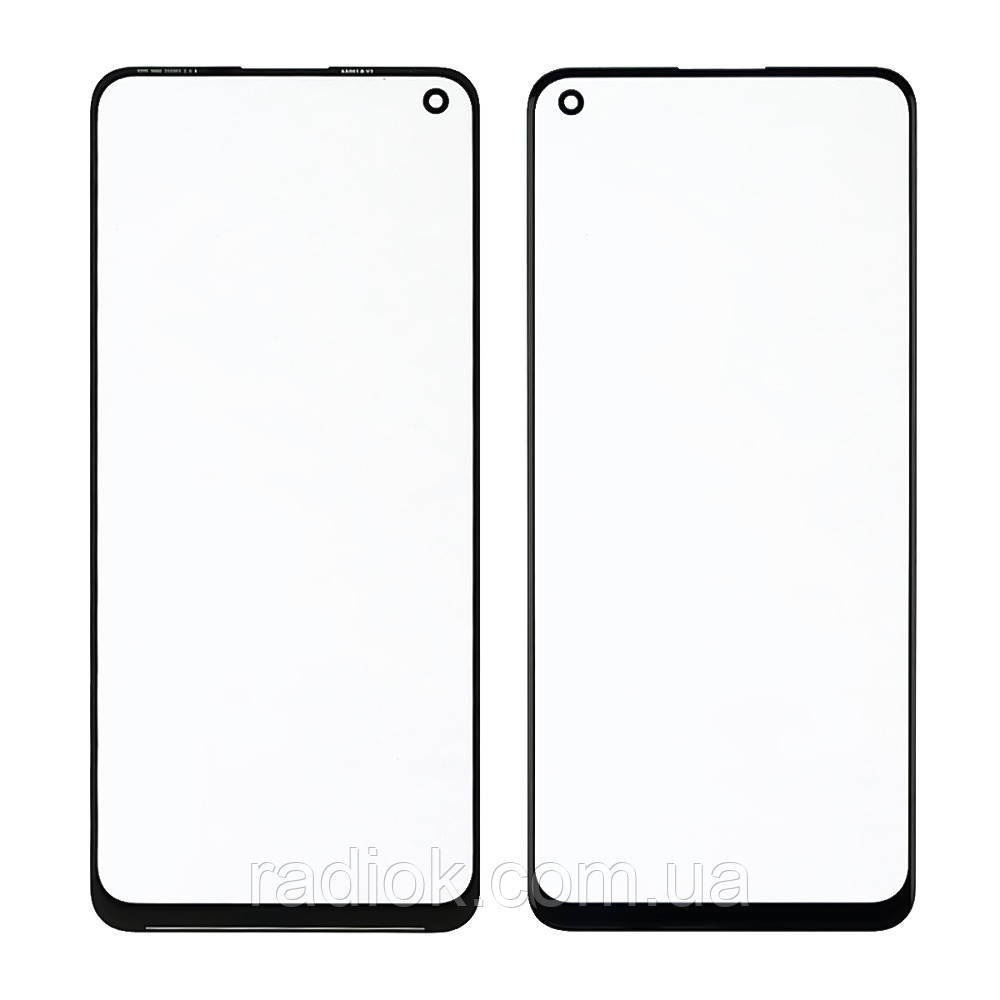 Скло тачскрину з OCA-плівкою для Realme 8 чорне з олеофобним покриттям, загартоване