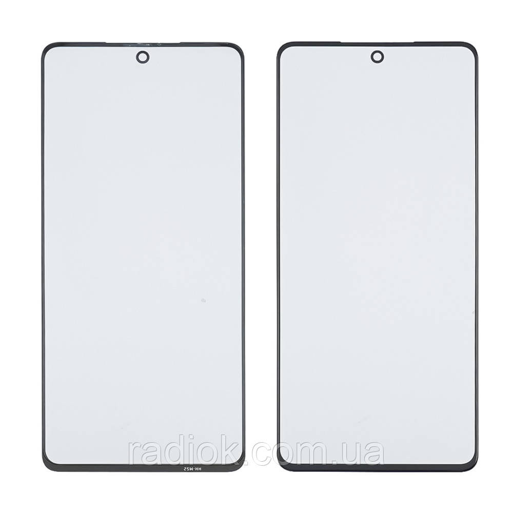 Скло тачскрину з OCA-плівкою для Samsung M525 Galaxy M52 (2021) чорне з олеофобним покриттям, загартоване, фото 1