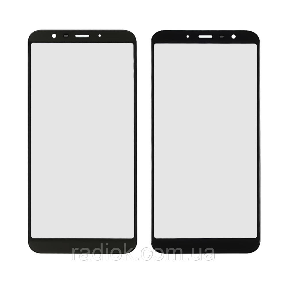 Скло тачскрину з OCA-плівкою для Meizu M6T чорне з олеофобним покриттям, загартоване, фото 1