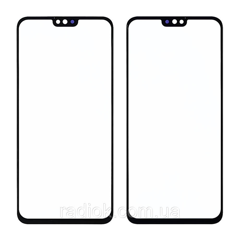 Скло тачскрина з OCA плівкою для Huawei Honor 8X (JSN-l21) чорне
