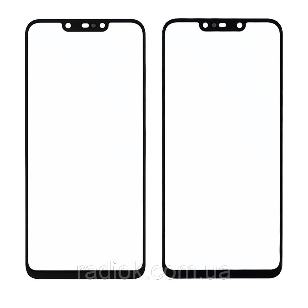 Скло тачскрину з OCA-плівкою для Huawei P Smart Plus (2018)/ Nova 3i чорне з олеофобним покриттям,, фото 1