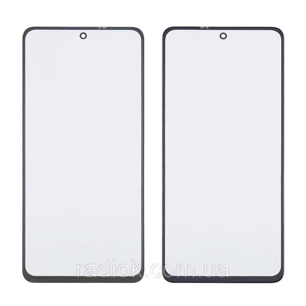 Скло тачскрину з OCA-плівкою для Xiaomi Mi 10T Lite/Poco X3 чорне з олеофобним покриттям, загартоване