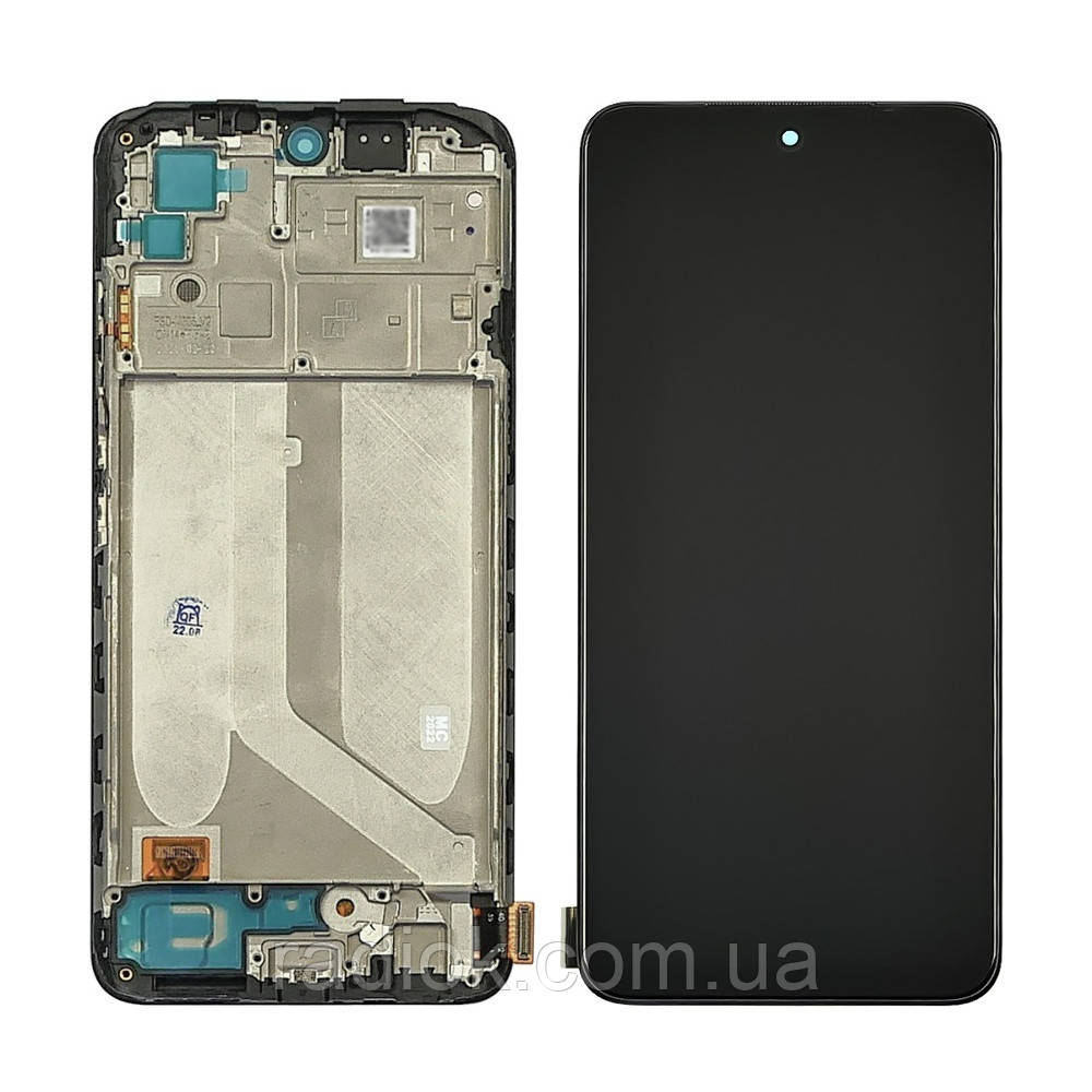 Дисплей для Xiaomi Redmi Note 10/ 10s з чорним тачскрином і корпусною рамкою OLED