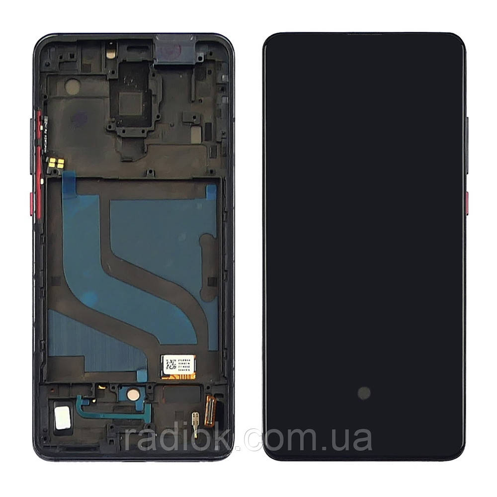 Дисплей для Xiaomi Mi 9T/Mi 9T Pro/K20/K20 Pro з чорним тачскрином і корпусною рамкою OLED
