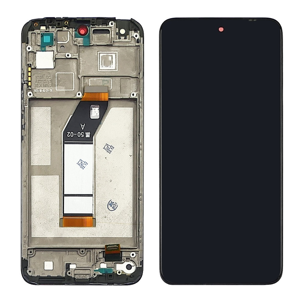 Дисплей для Xiaomi Redmi 10 з чорним тачскрином і корпусною рамкою, фото 1