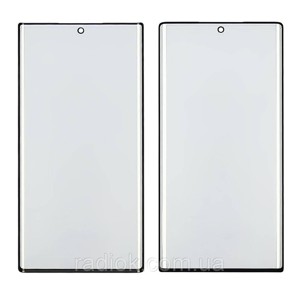 Скло тачскрину з OCA-плівкою для Samsung N975 Galaxy Note 10 Plus чорне з олеофобним покриттям, загартоване, фото 1