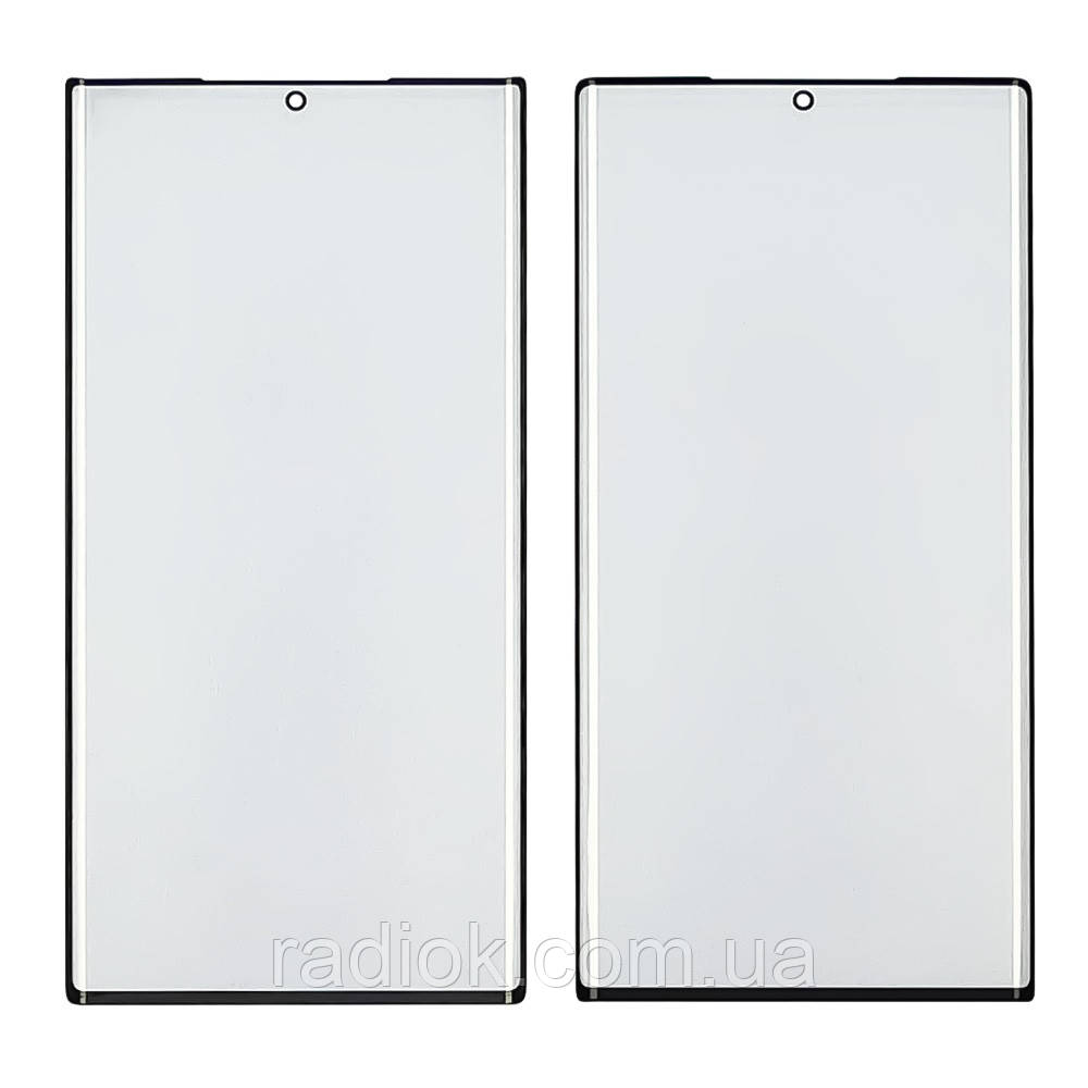 Скло тачскрину з OCA-плівкою для Samsung N985 Galaxy Note 20 Ultra чорне з олеофобним покриттям, загартоване, фото 1