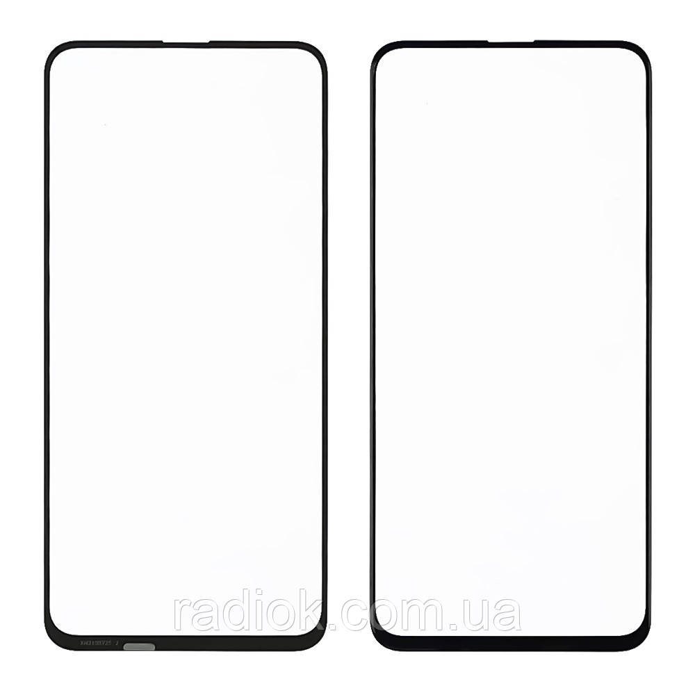 Скло тачскрину для Huawei Honor 9X чорне з олеофобним покриттям, загартоване