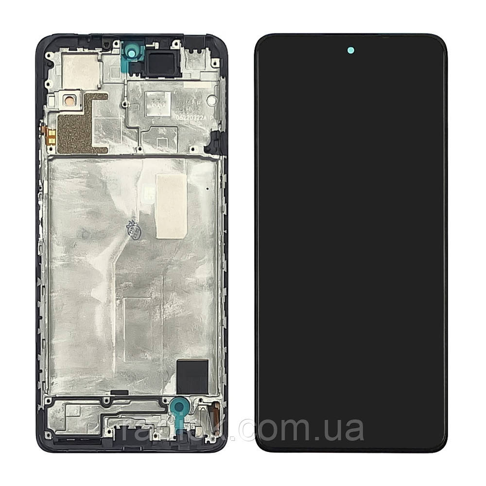 Дисплей для Xiaomi Redmi Note 10 Pro з чорним тачскрином і корпусною рамкою IPS