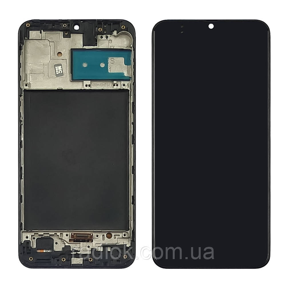 Дисплей для Samsung M215/M305/M307 Galaxy M21/M30/M30S з чорним тачскрином і корпусною рамкою OLED