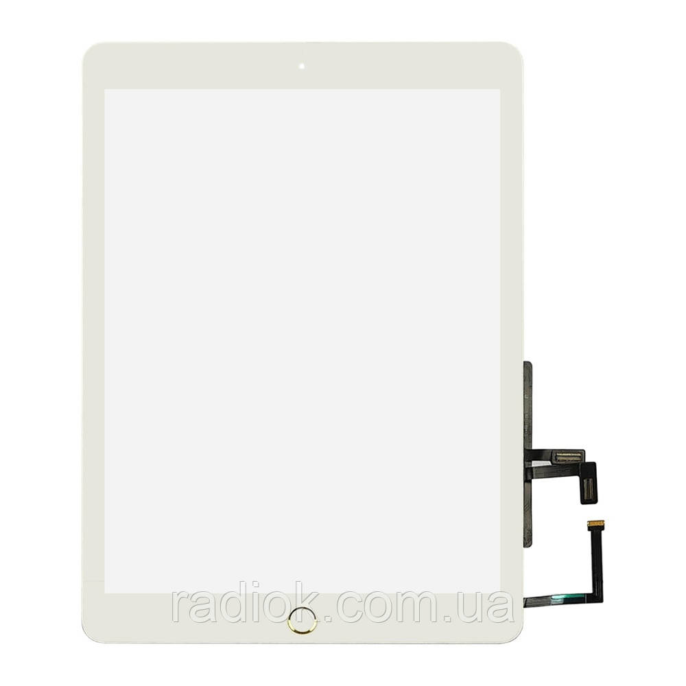 Тачскрин для Apple iPad 9.7 (2017) (A1822/A1823) білий з кнопкою Home