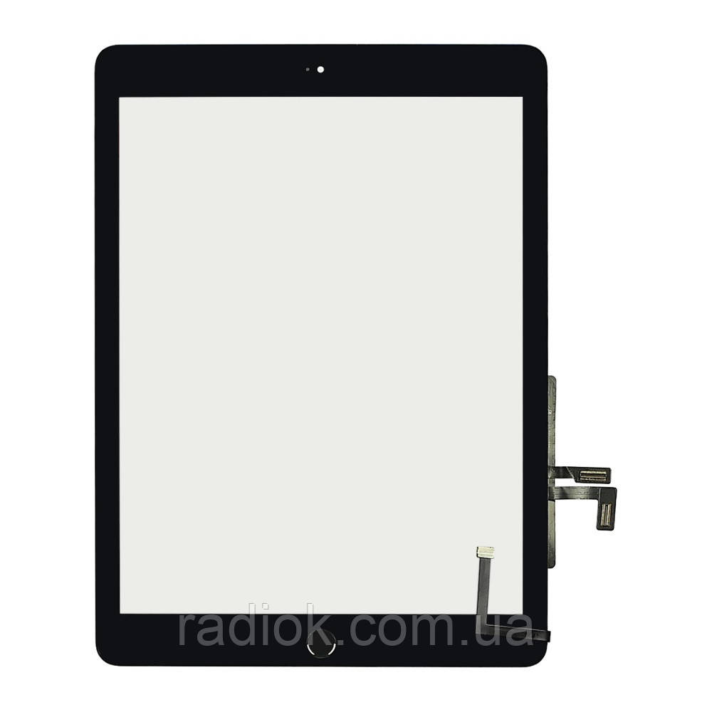 Тачскрин для Apple iPad 9.7 (2017) (A1822/A1823) чорний з кнопкою Home