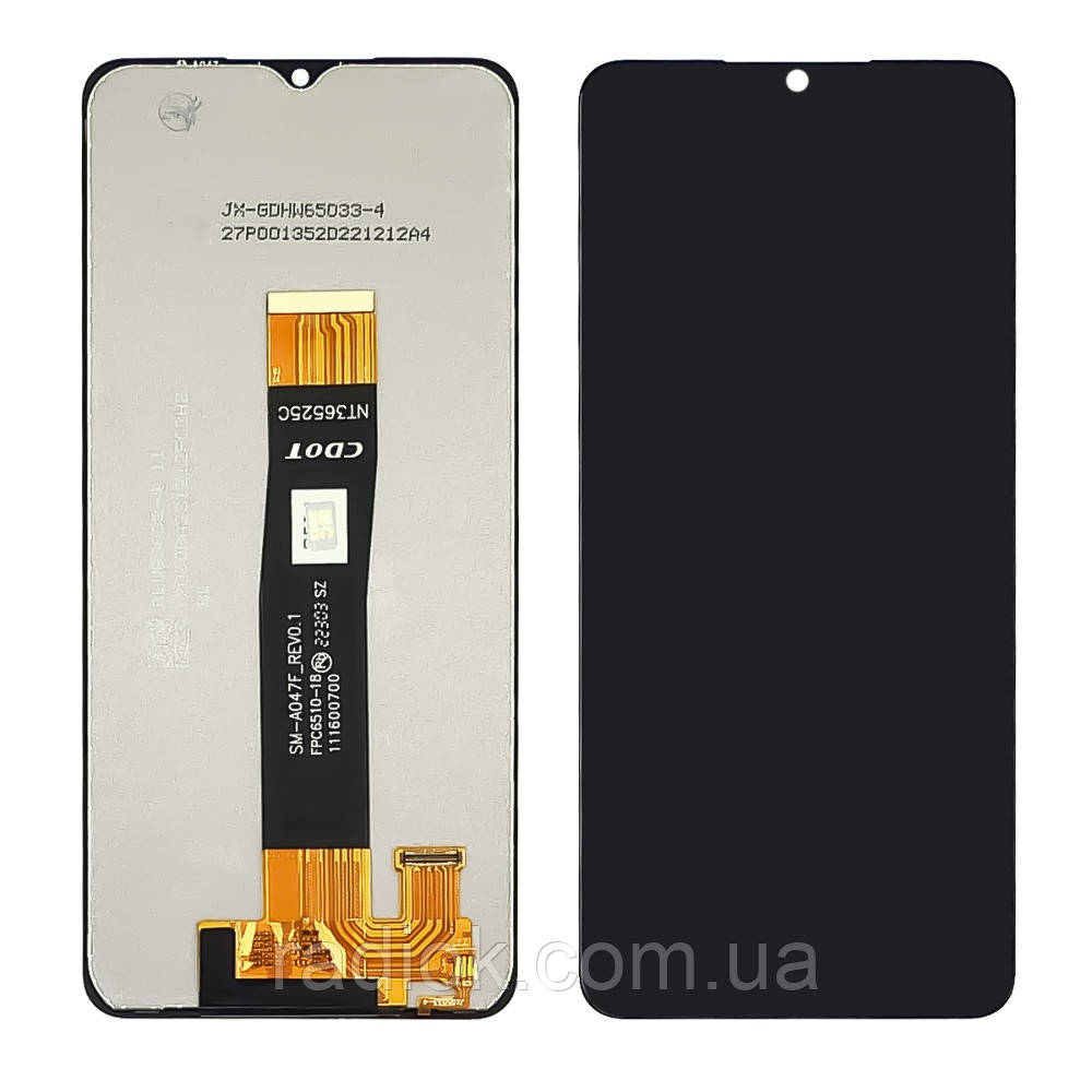Дисплей для Samsung A047F Galaxy A04S (2022) з чорним тачскрином