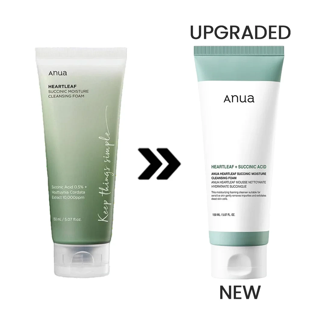 Заспокійлива пінка для вмивання Anua Heartleaf Succinic Moisture Cleansing Foam (New), 150 мл, фото 1