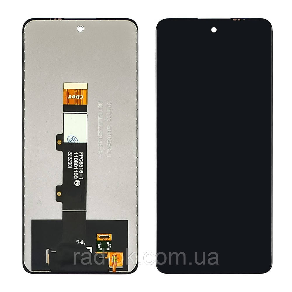 Дисплей для Motorola G22 з чорним тачскрином