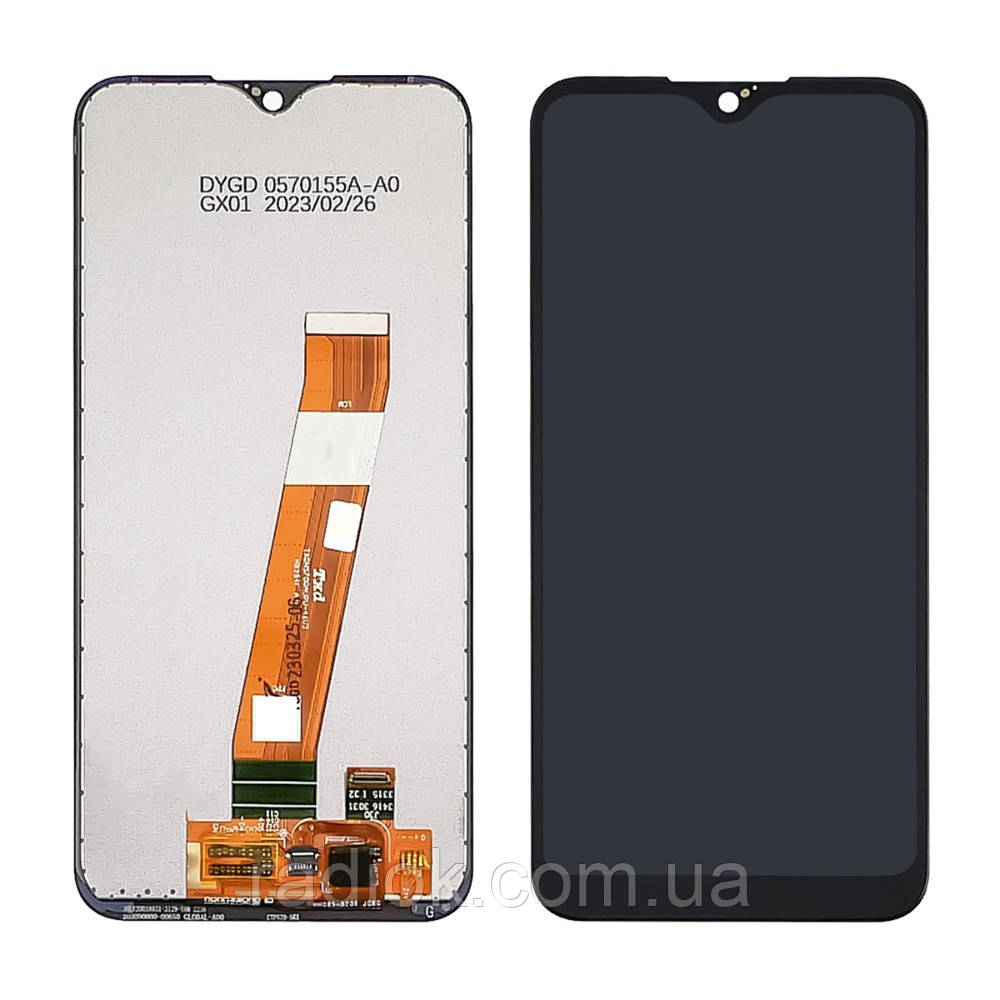 Дисплей для Samsung A015 Galaxy A01 (2020) з чорним тачскрином