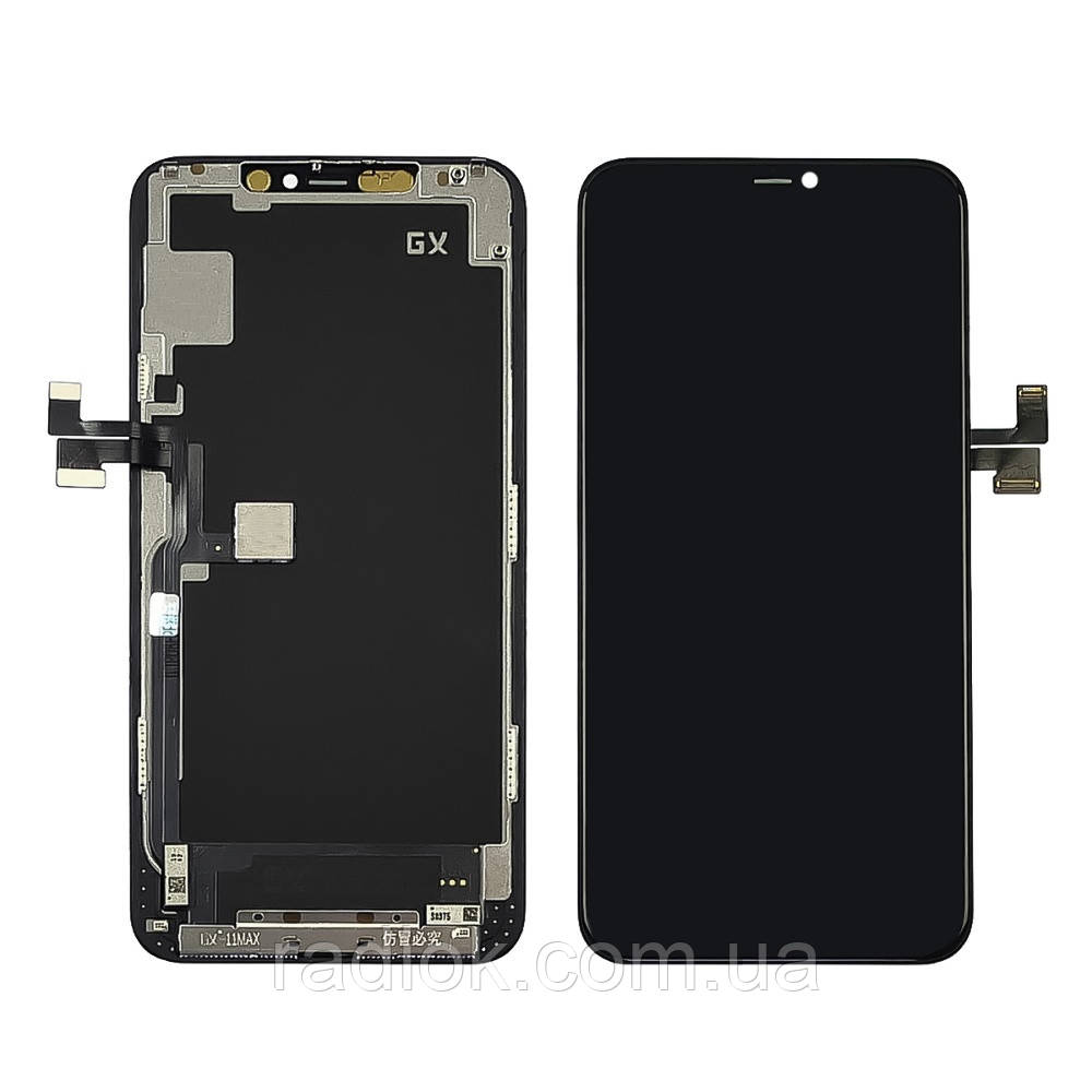 Дисплей для Apple iPhone 11 Pro Max з чорним тачскрином GX-AMOLED