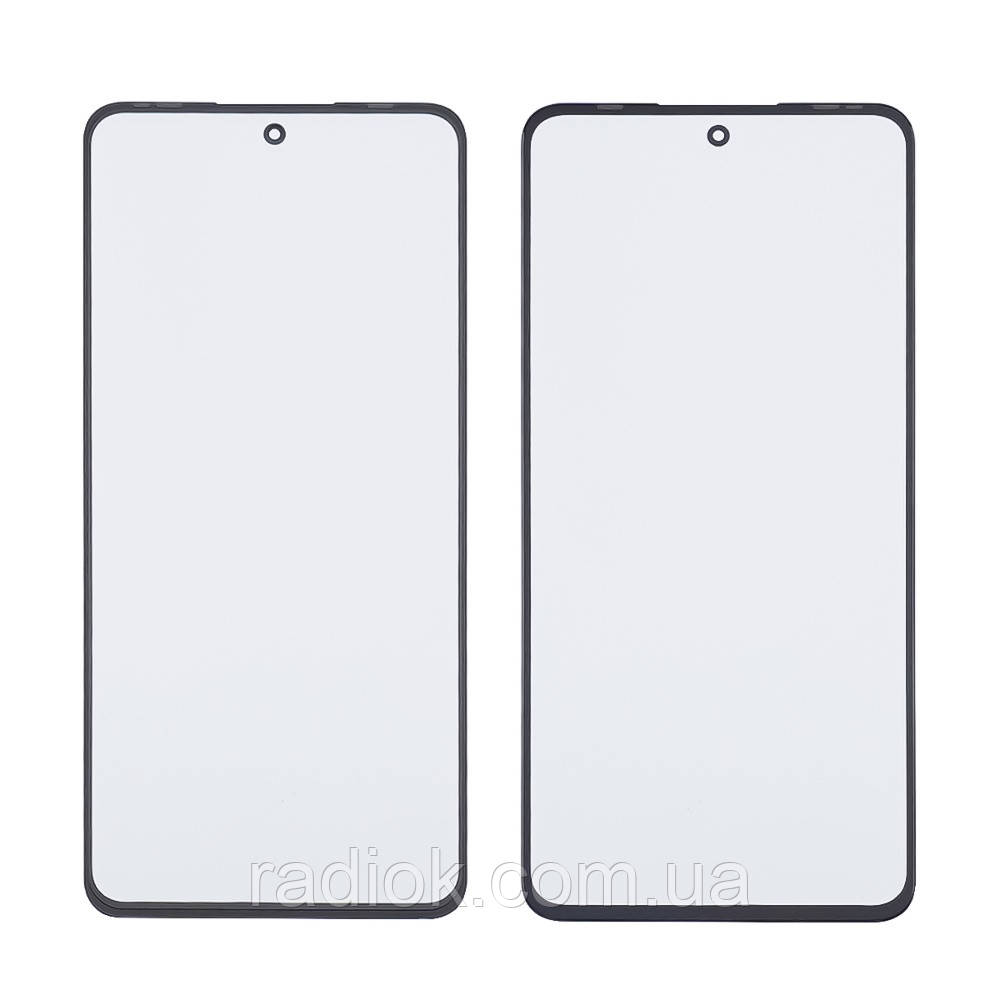 Скло тачскрину з OCA-плівкою для Xiaomi 12 Lite чорне з олеофобним покриттям, загартоване