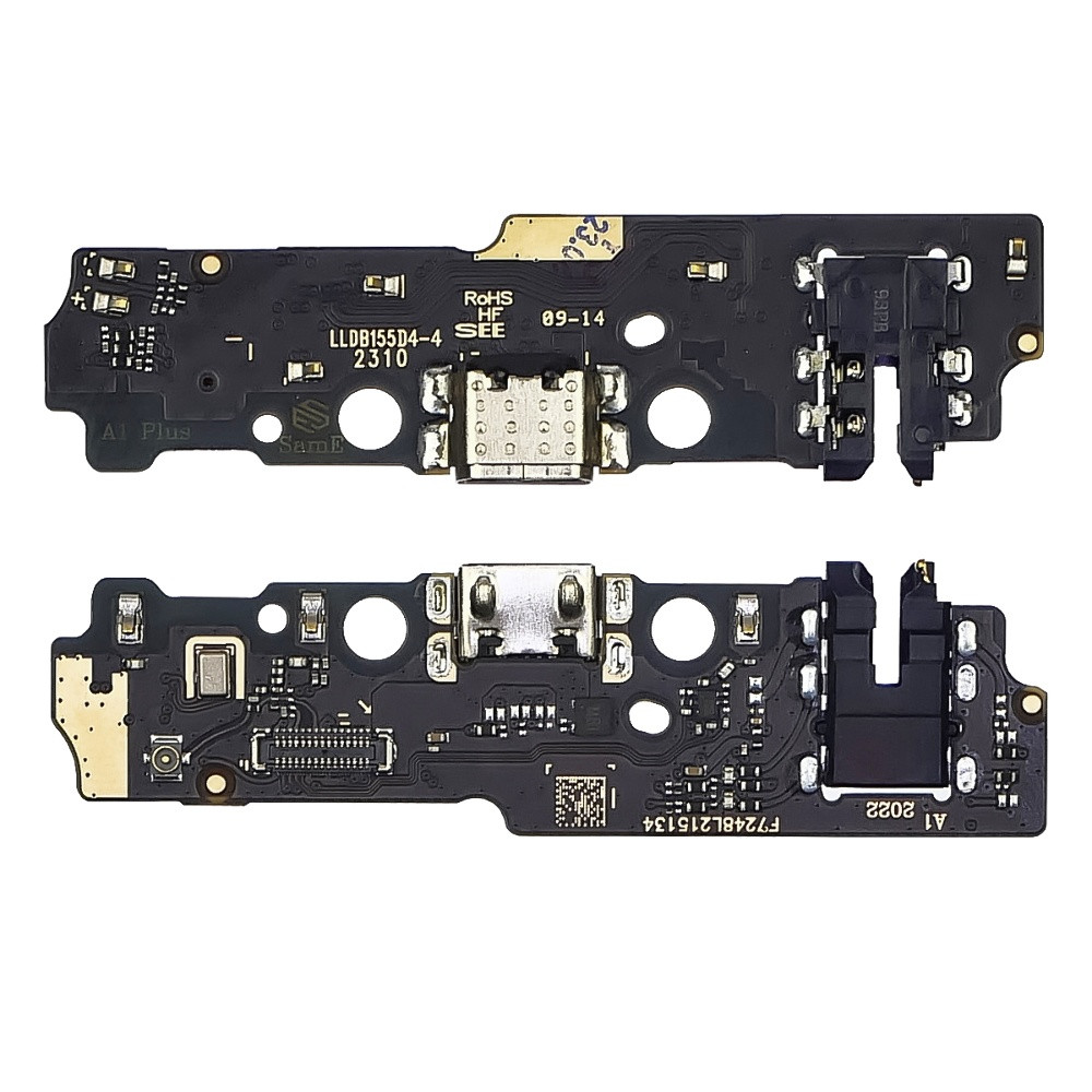 Роз'єм заряджання для Xiaomi Redmi A1 на платі з мікросхемою, мікрофоном і компонентами Original, фото 1