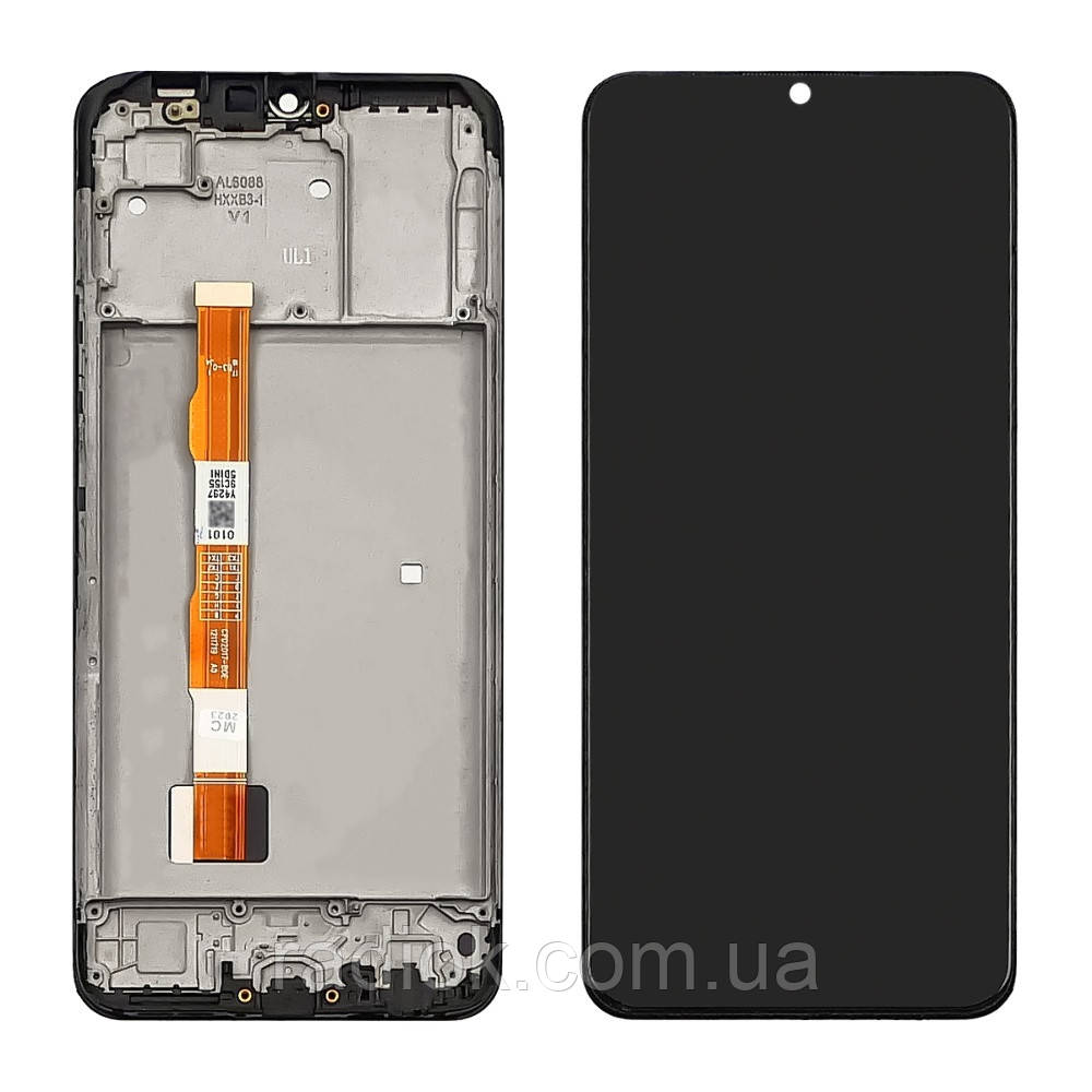 Дисплей для Vivo Y15S з чорним тачскрином і корпусною рамкою