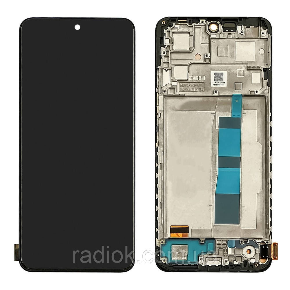 Дисплей для Xiaomi Redmi Note 12 (4G) з чорним тачскрином і корпусною рамкою IPS