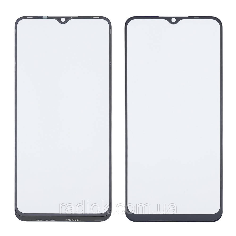 Скло тачскрину з OCA-плівкою для Oppo A77/A77T (CPH 1715) чорне з олеофобним покриттям, загартоване